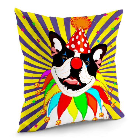 Image of Clown And Animal Pillow Cover