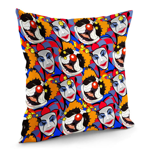 Image of Clown And Dog Pillow Cover