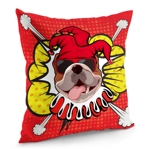 Image of Clown And Animal Pillow Cover