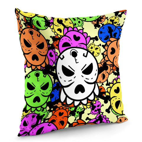 Image of Taro And Cartoon And Graffiti And Pop Culture And Keys Pillow Cover