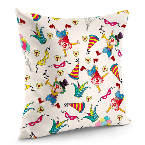 Image of Intensive Clown Pillow Cover