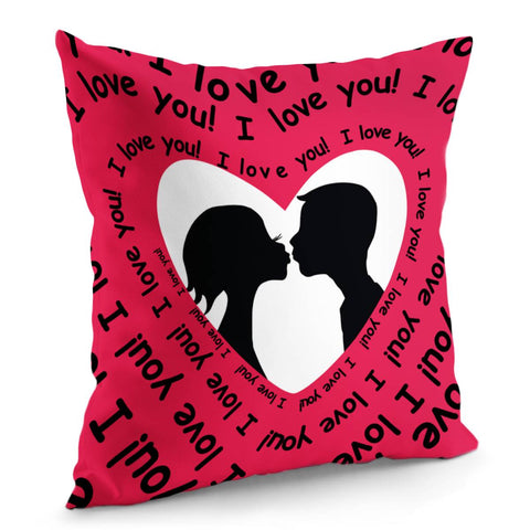 Image of Love Slogan Pillow Cover