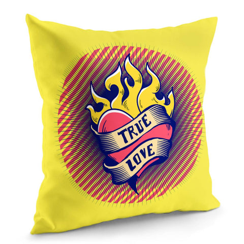 Image of Love Slogan Pillow Cover