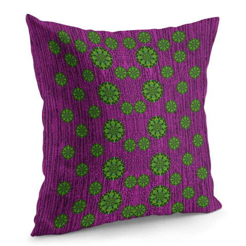 Image of Spring Tulips On Purple Pillow Cover