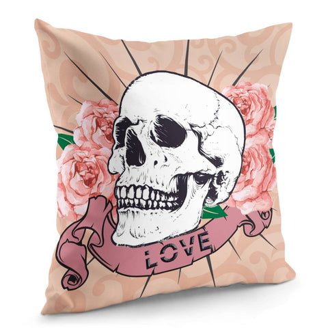 Image of Skull Pillow Cover