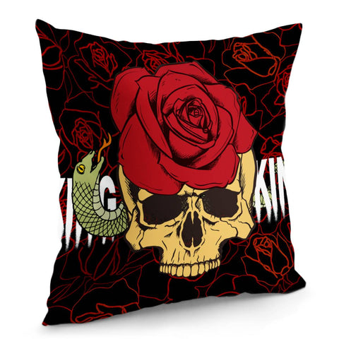 Image of Skull Pillow Cover