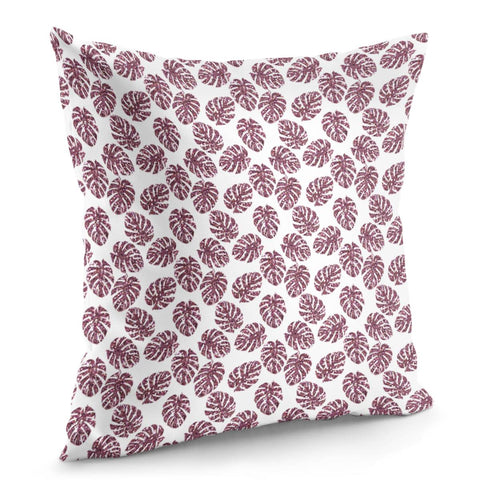 Image of Pink Glitter Monstera Pillow Cover