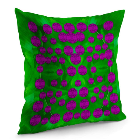 Image of Fern And Leafs As Dots Pillow Cover