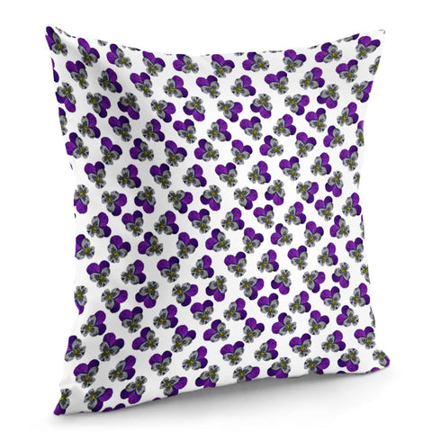 Image of Violet Flowers Pillow Cover