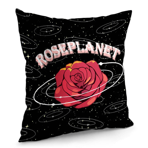 Image of Rose And The Universe Pillow Cover