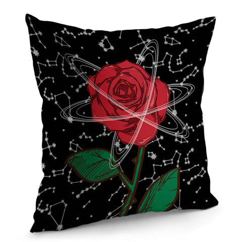 Image of Rose And The Universe Pillow Cover