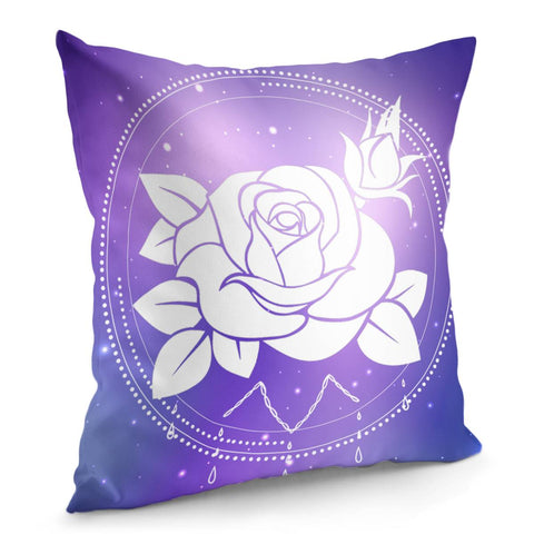 Image of Rose And The Universe Pillow Cover