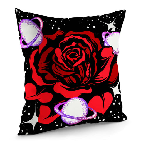 Image of Universe And Rose Pillow Cover