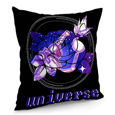 Image of Rose And The Universe Pillow Cover