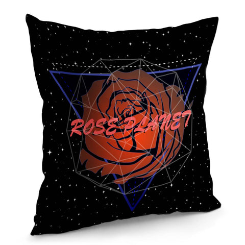 Image of Rose And The Universe Pillow Cover