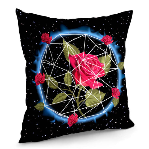 Image of Rose And The Universe Pillow Cover