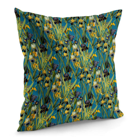 Image of Irises By The Water Pillow Cover