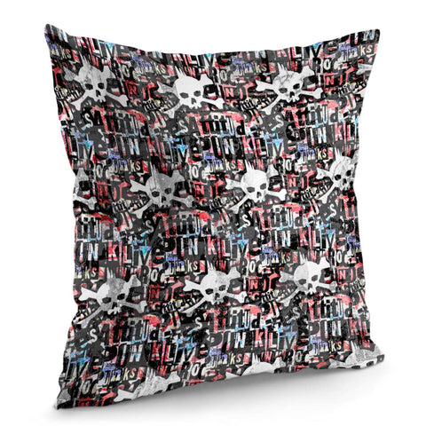 Image of Punk Skull Pillow Cover