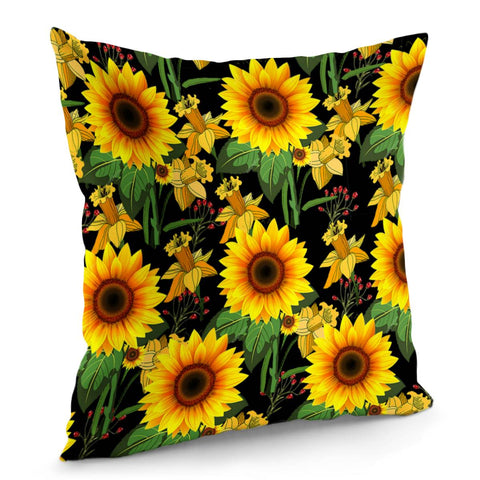 Image of Di00111  Sunflower Pillow Cover