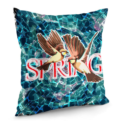 Image of Feather Flower Pillow Cover