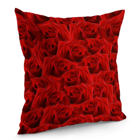 Image of Romantic Red Rose Pillow Cover