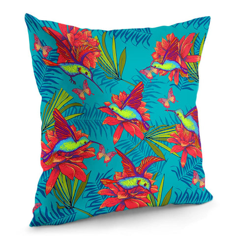 Image of Birds And Flowers Pillow Cover