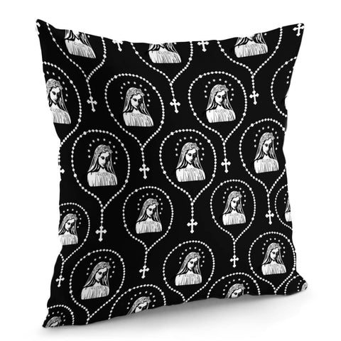 Image of Di00116 Virgin Mary Pillow Cover