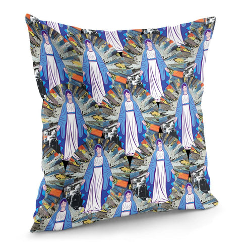 Image of Di00117Virgin Mary Pillow Cover