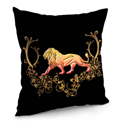 Image of Wonderful Golden Lion Pillow Cover