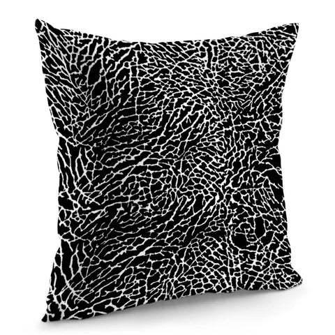 Image of Black And White Elephant Skin Pillow Cover