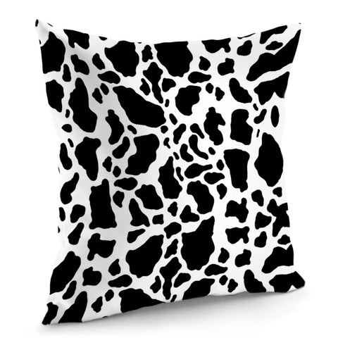 Image of Black And White Cow Skin Pillow Cover