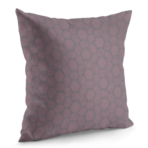 Image of Rose Honeycomb Pattern Pillow Cover