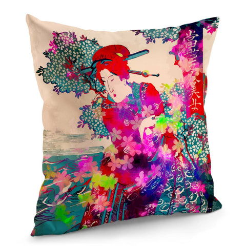 Image of Blooming Geisha Pillow Cover