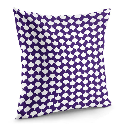 Image of Purple Petals Pattern Pillow Cover