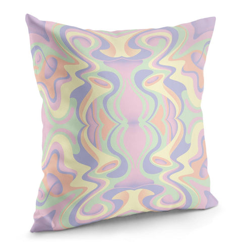 Image of Abstract Pastel Colors Pillow Cover