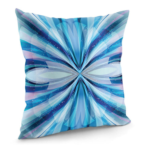 Image of Abstract Blue Pillow Cover