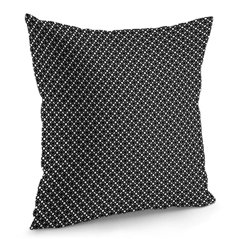 Image of Black White Simple Geometric Pattern Pillow Cover