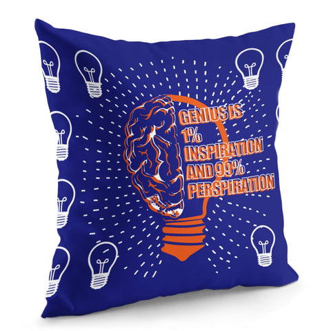 Image of Thomas Alva Edison Quotations Pillow Cover