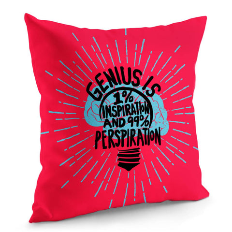 Image of Thomas Alva Edison Quotations Pillow Cover