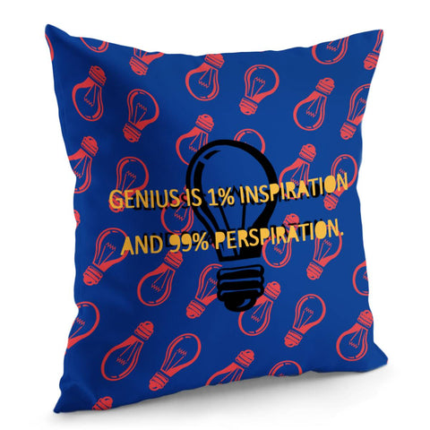 Image of Thomas Alva Edison Quotations Pillow Cover