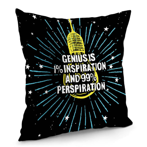 Image of Thomas Alva Edison Quotations Pillow Cover