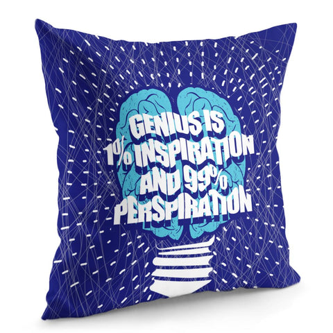 Image of Thomas Alva Edison Quotations Pillow Cover