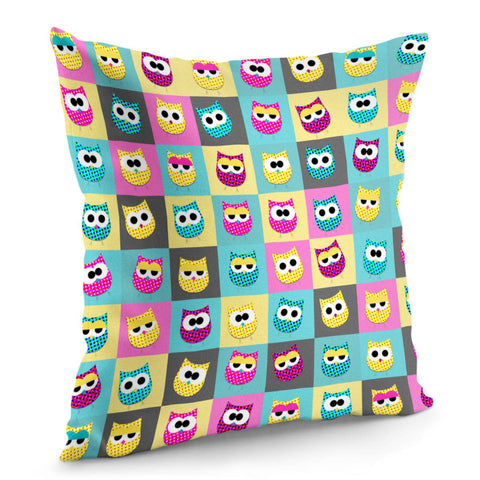 Image of Pop Owls Pillow Cover