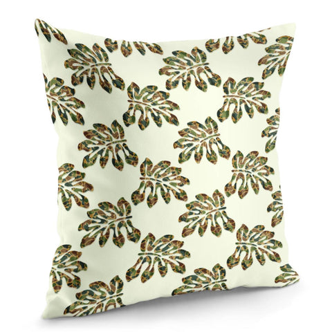 Image of Camouflage Tropical Leaf Pillow Cover