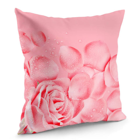 Image of Rose Flower Petals Pillow Cover