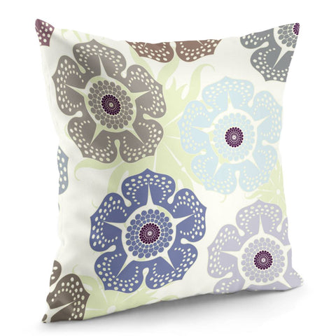 Image of Retro Flowers Pillow Cover