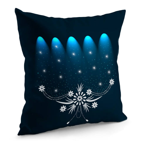 Image of Spot Lights Floral Design Pillow Cover