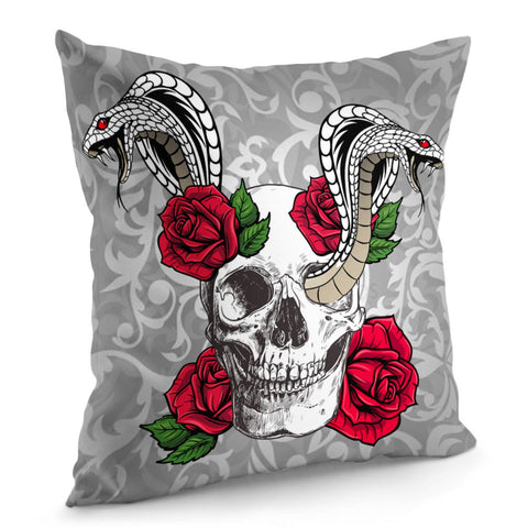 Image of Flowers And Snakes Pillow Cover