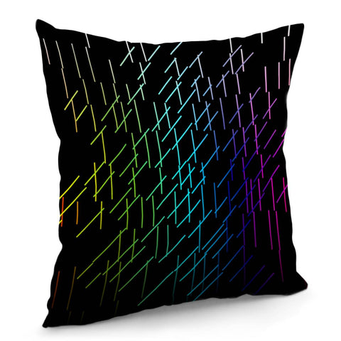 Image of Colorful Dashes Pillow Cover