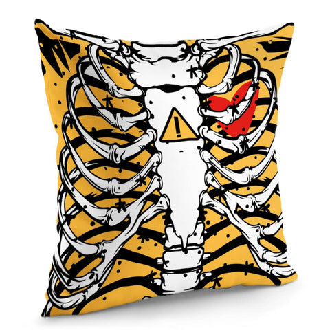 Image of Skeleton Pillow Cover